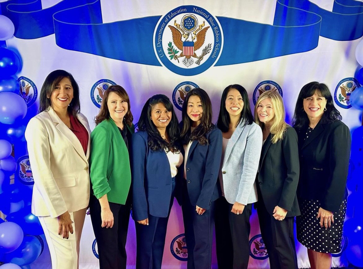 Mrs. Santana & Mrs. Moretti in Washington DC for Paine's Blue Ribbon Award Acceptance